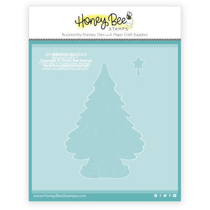 Grandma's Christmas Tree - Set of 3 - 6"x6" Coordinating Stencils - Honey Bee Stamps