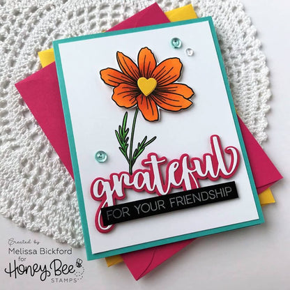 Grateful - 4x4 Stamp Set - Retiring - Honey Bee Stamps