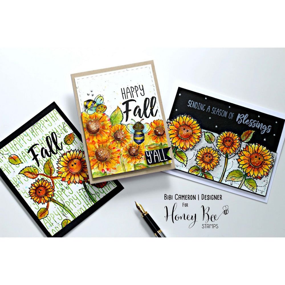 Happy Fall Y'all - 4x6 Stamp Set - Honey Bee Stamps