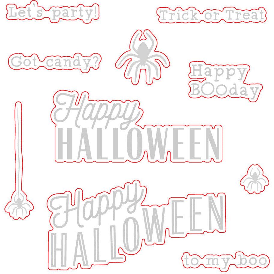 Happy Halloween - Honey Cuts - Coordinating Dies - Honey Bee Stamps
