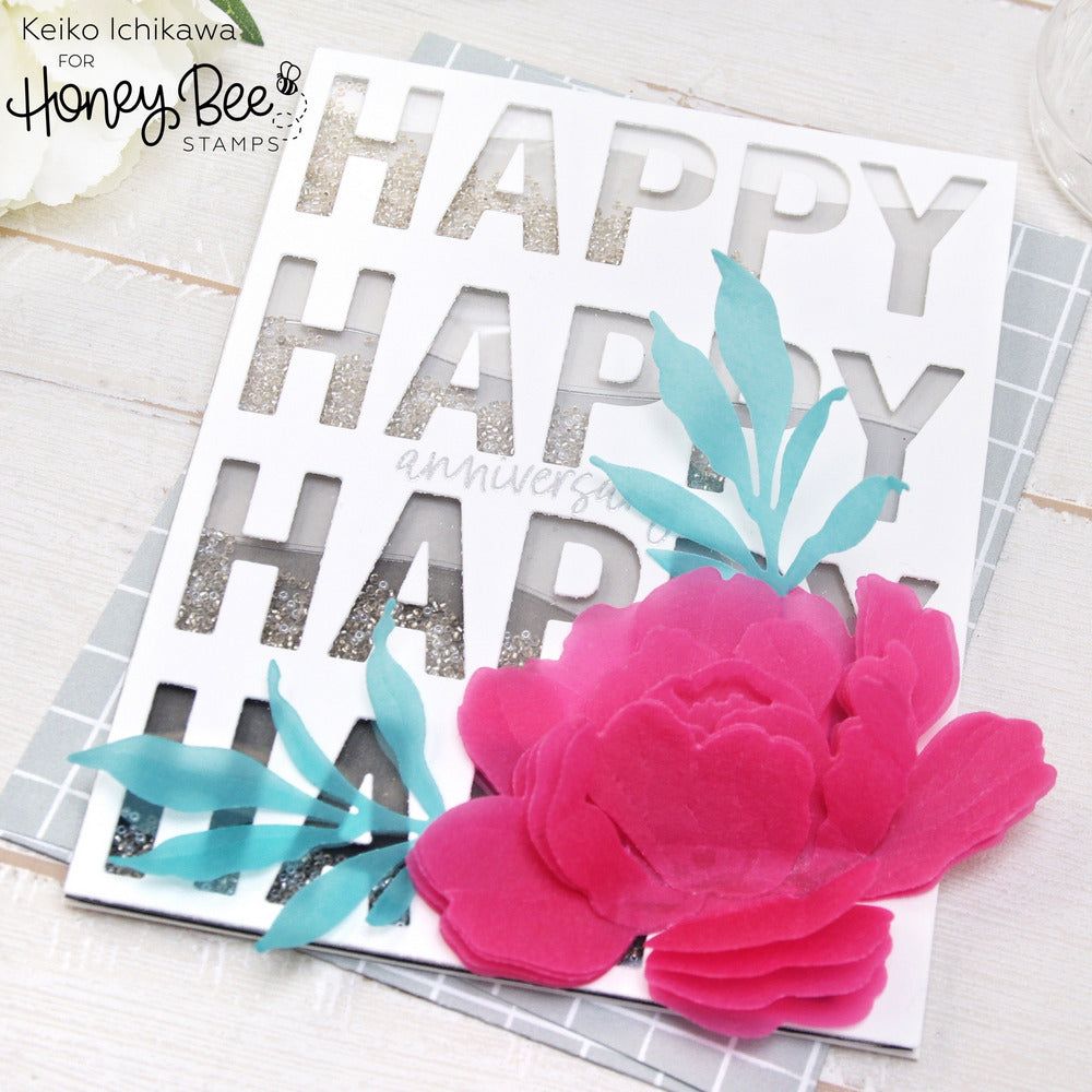 Happy Happy Happy - 6x6 Photopolymer Stamp Set - Honey Bee Stamps