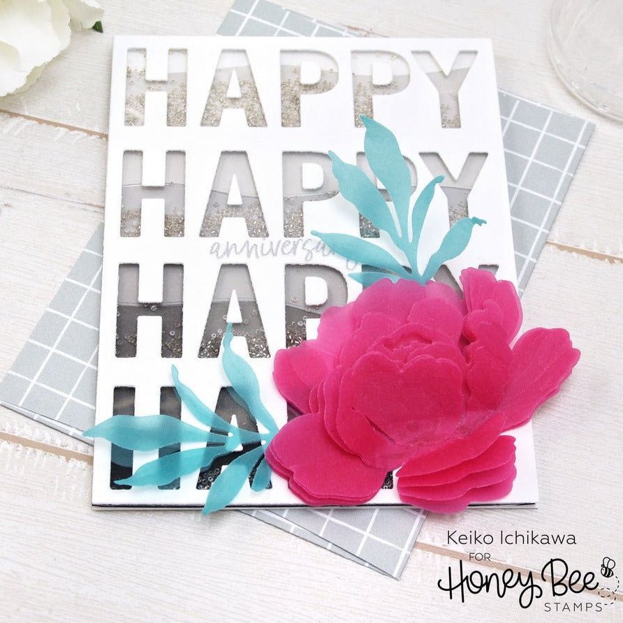 Happy Happy Happy - 6x6 Photopolymer Stamp Set - Honey Bee Stamps