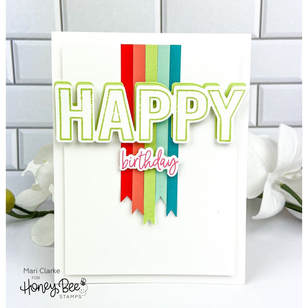 Happy Happy Happy - 6x6 Photopolymer Stamp Set - Honey Bee Stamps