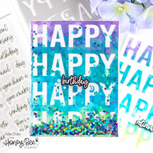Happy Happy Happy A2 Cover Plate - Honey Cuts - Honey Bee Stamps