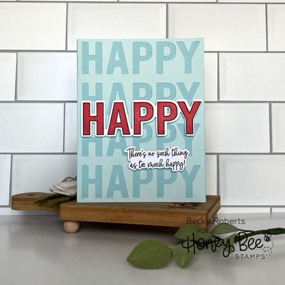 Happy Happy Happy - Honey Cuts - Coordinating Dies - Honey Bee Stamps