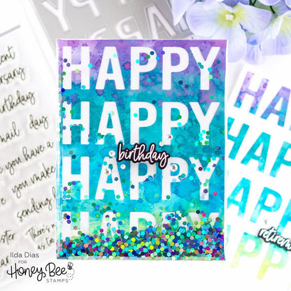 Happy Happy Happy - Honey Cuts - Coordinating Dies - Honey Bee Stamps