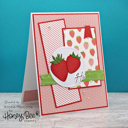 Happy Hearts Paper Pad 6x8.5 - 24 Double Sided Sheets - Honey Bee Stamps