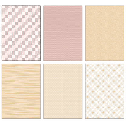 Happy Hearts Paper Pad 6x8.5 - 24 Double - Sided Sheets - Honey Bee Stamps