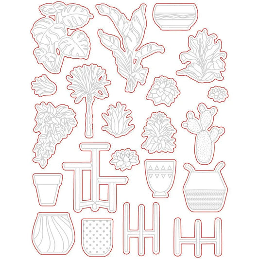 Happy Plants - Honey Cuts - Coordinating Dies - Honey Bee Stamps