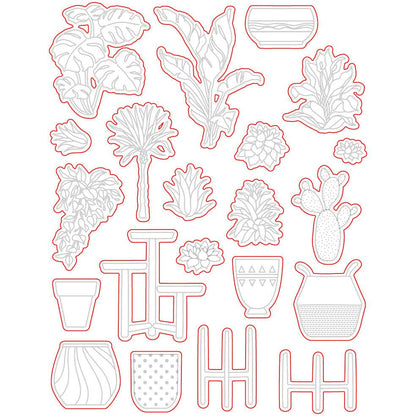 Happy Plants - Honey Cuts - Coordinating Dies - Honey Bee Stamps