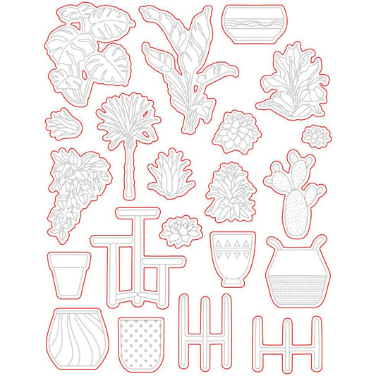 Happy Plants - Honey Cuts - Coordinating Dies - Honey Bee Stamps