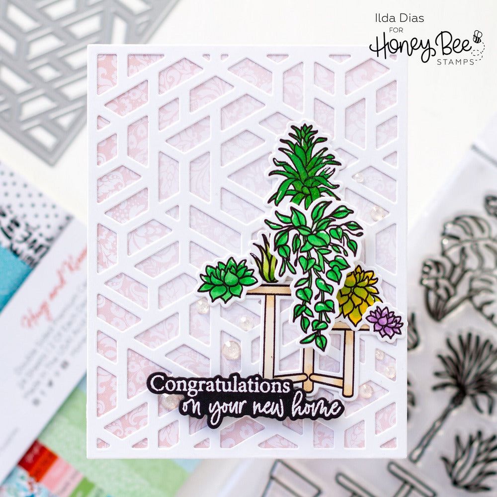 Happy Plants - Honey Cuts - Coordinating Dies - Honey Bee Stamps