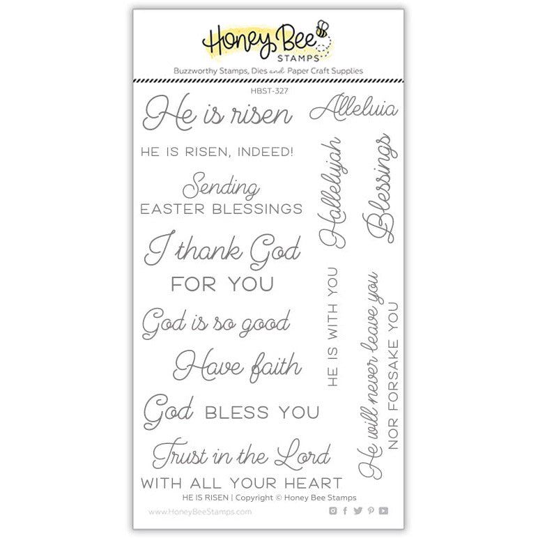 He Is Risen - 4x6 Photopolymer Stamp Set - Honey Bee Stamps