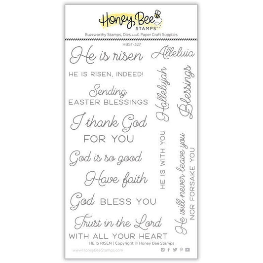 He Is Risen - 4x6 Photopolymer Stamp Set - Honey Bee Stamps