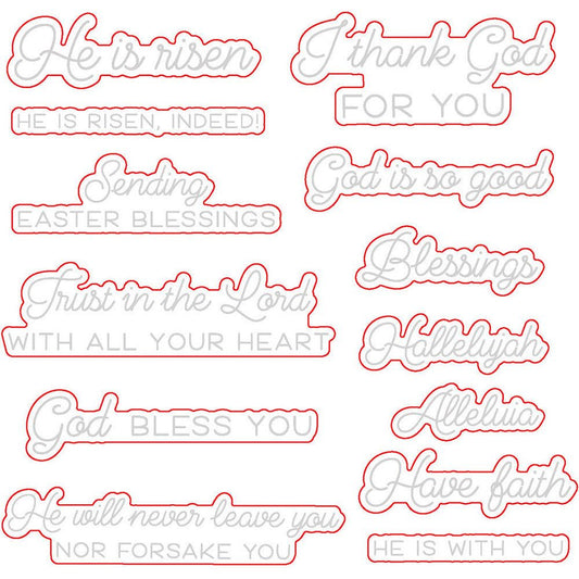 He Is Risen - Honey Cuts - Coordinating Dies - Honey Bee Stamps