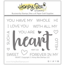 Heart - 3x4 Stamp Set - Honey Bee Stamps