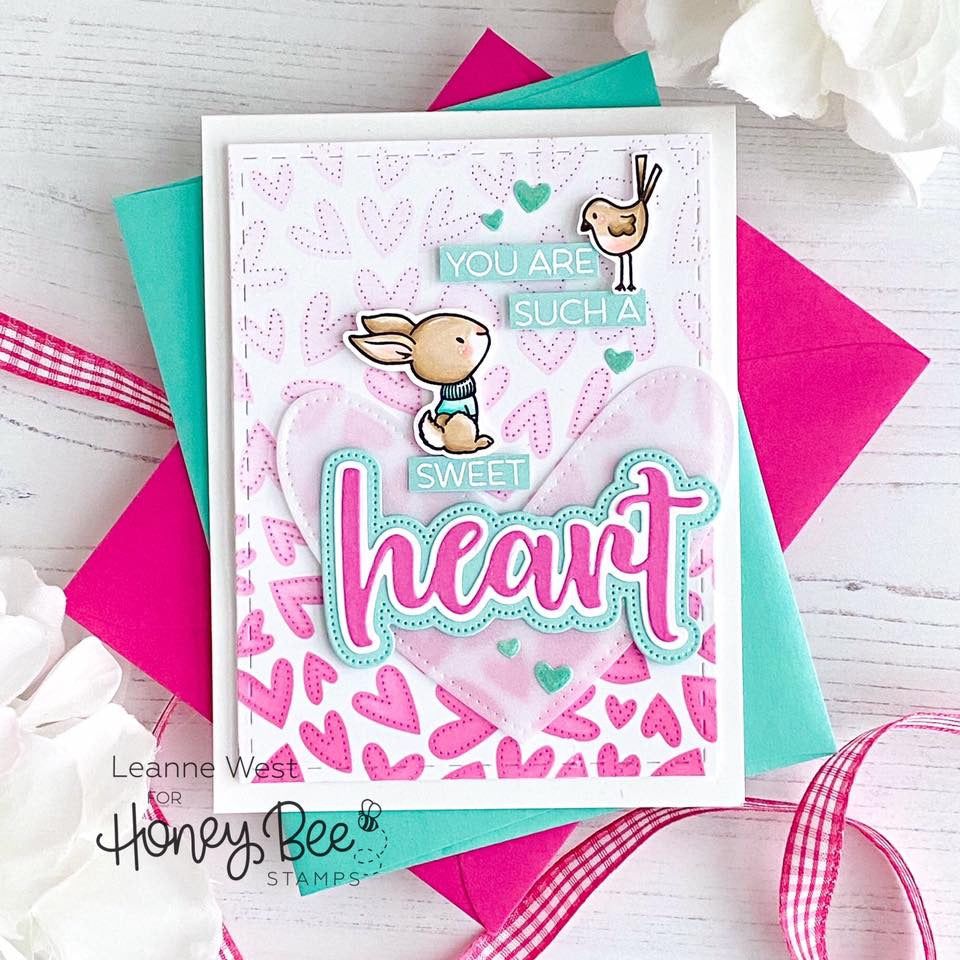 Heart - 3x4 Stamp Set - Honey Bee Stamps