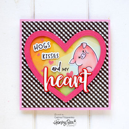 Heart - 3x4 Stamp Set - Honey Bee Stamps