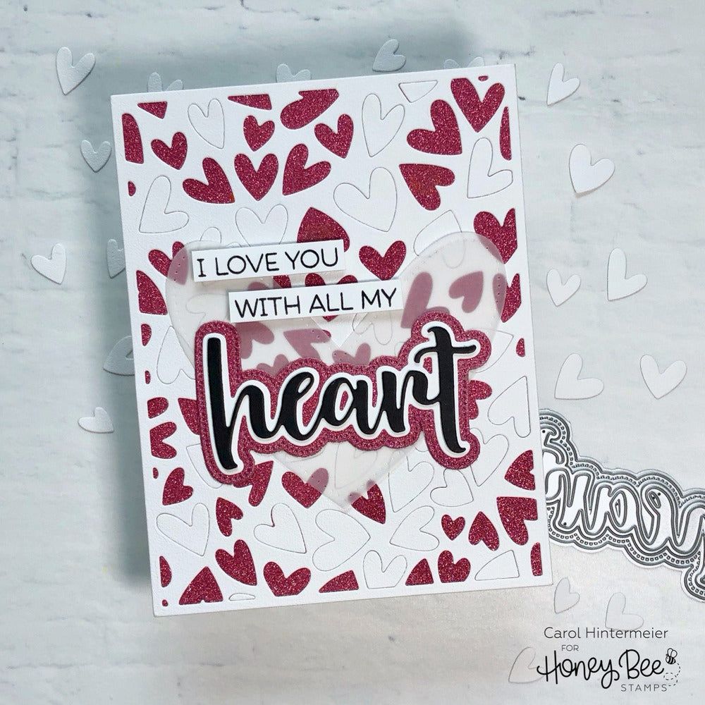 Heart - 3x4 Stamp Set - Honey Bee Stamps