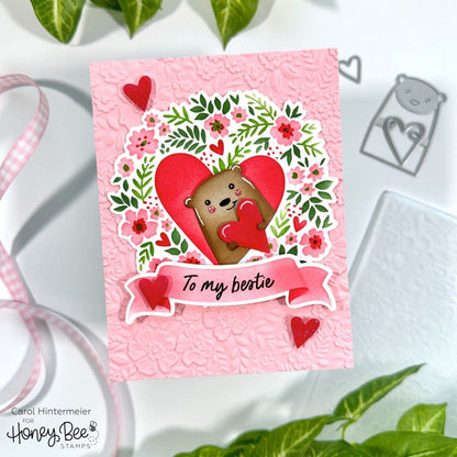 Heart Hugs - Honey Cuts - Stand - Alone Dies - Honey Bee Stamps