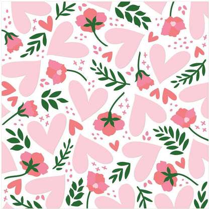 Hearts In Bloom - Set of 4 - 6"x6" Layering Background Stencils - Honey Bee Stamps