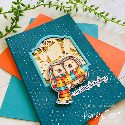 Hedgehugs - 6x6 Photopolymer Stamp Set - Retiring - Honey Bee Stamps