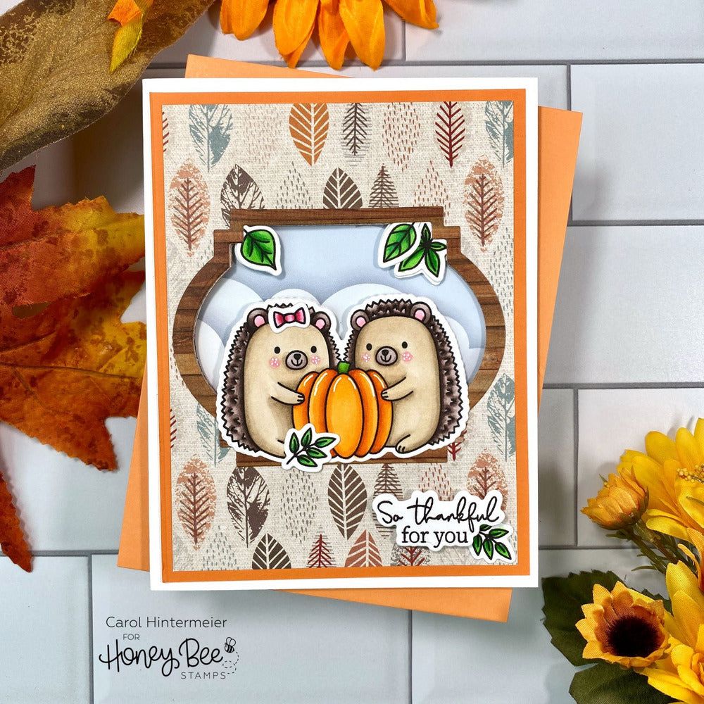 Hedgehugs - 6x6 Photopolymer Stamp Set - Retiring - Honey Bee Stamps