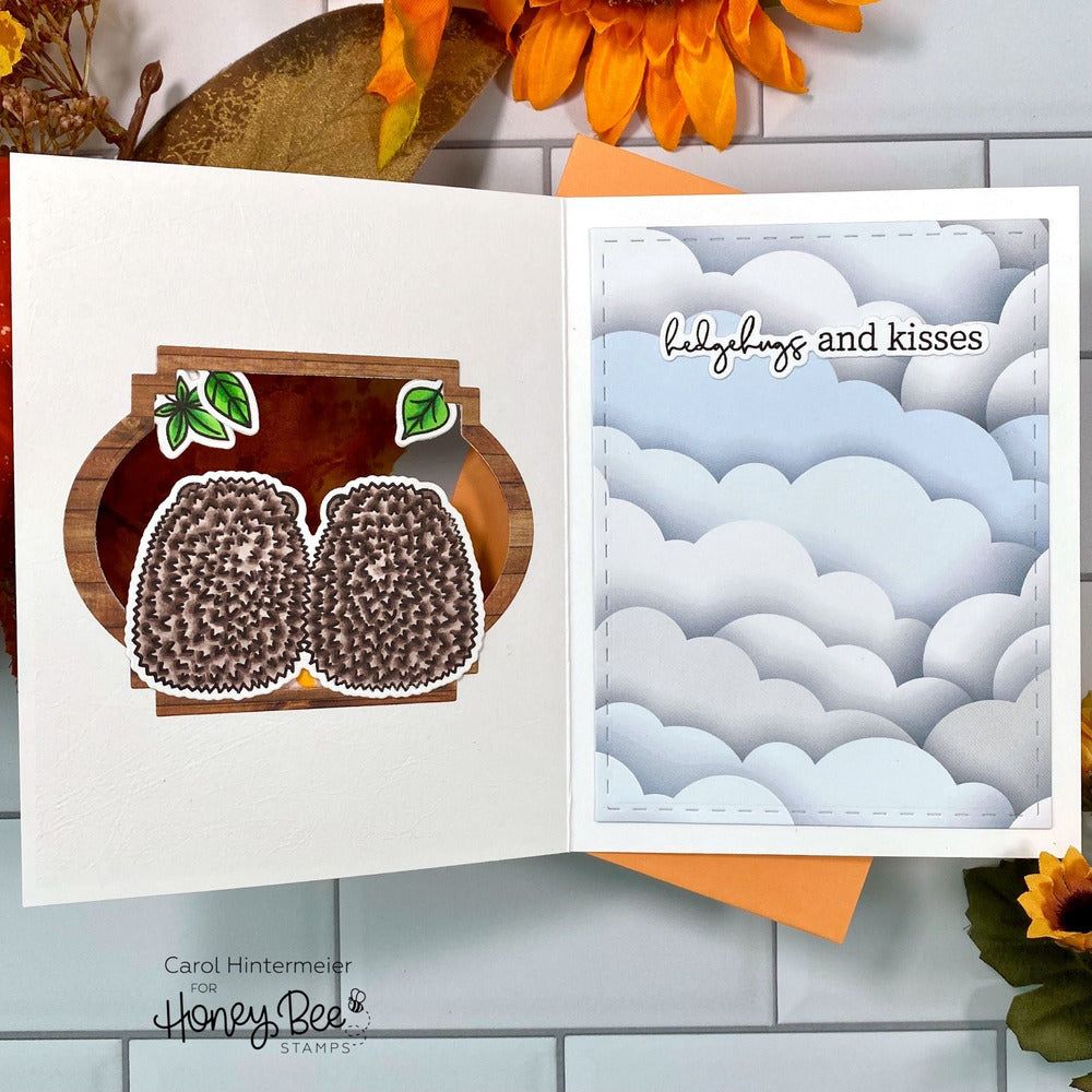 Hedgehugs - 6x6 Photopolymer Stamp Set - Retiring - Honey Bee Stamps