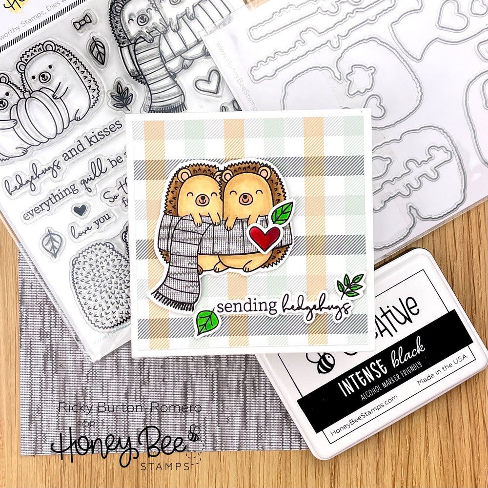 Hedgehugs - 6x6 Photopolymer Stamp Set - Retiring - Honey Bee Stamps