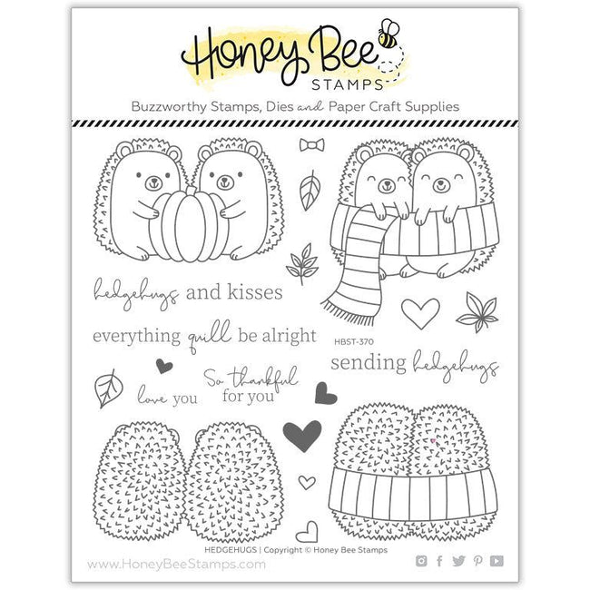 Hedgehugs - 6x6 Stamp Set - Retiring - Honey Bee Stamps