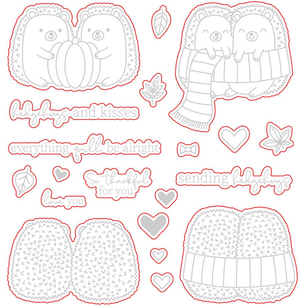 Hedgehugs - Honey Cuts - Coordinating Dies - Retiring - Honey Bee Stamps