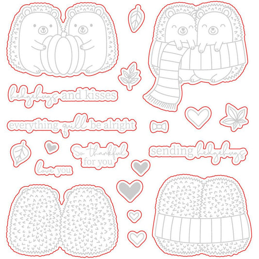 Hedgehugs - Honey Cuts - Coordinating Dies - Retiring - Honey Bee Stamps