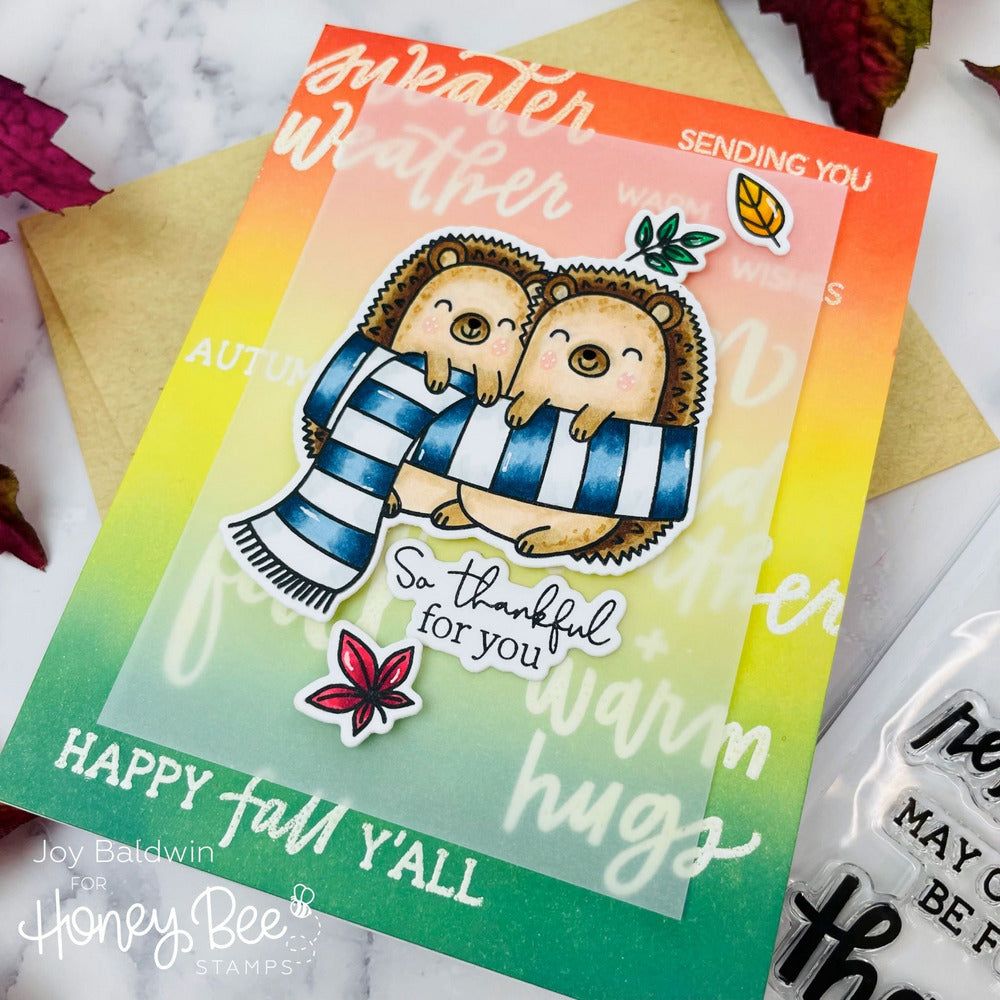 Hedgehugs - Honey Cuts - Coordinating Dies - Retiring - Honey Bee Stamps