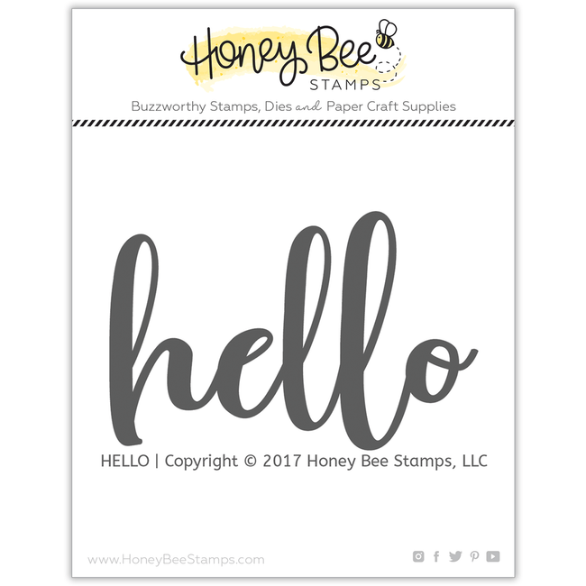 Hello - 2x3 Stamp Set - Honey Bee Stamps