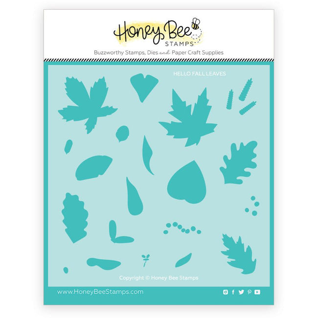 Hello Fall - Coordinating Stencil - Retiring - Honey Bee Stamps