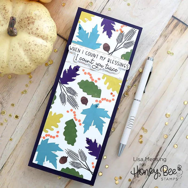 Hello Fall - Coordinating Stencil - Retiring - Honey Bee Stamps