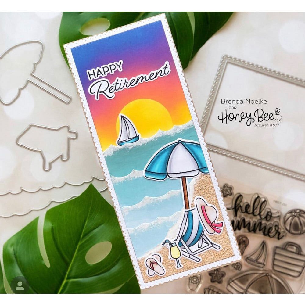 Hello Summer - 6x6 Photopolymer Stamp Set - Honey Bee Stamps