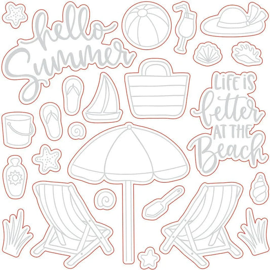 Hello Summer - Honey Cuts - Coordinating Dies - Honey Bee Stamps