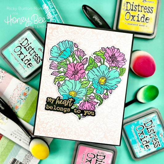 Hello Sweetheart - Set of 6 - 6"x6" Layering Stencils - Honey Bee Stamps