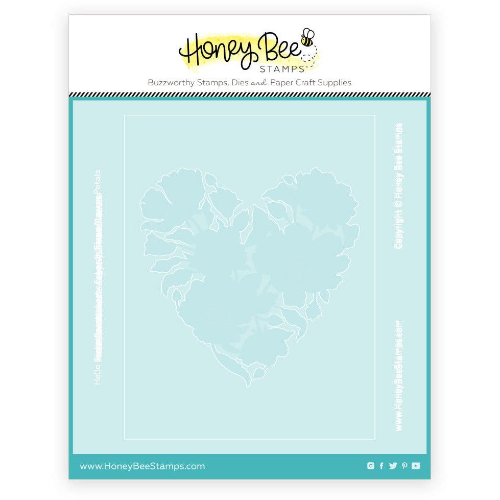 Hello Sweetheart - Set of 6 Layering Stencils - Honey Bee Stamps