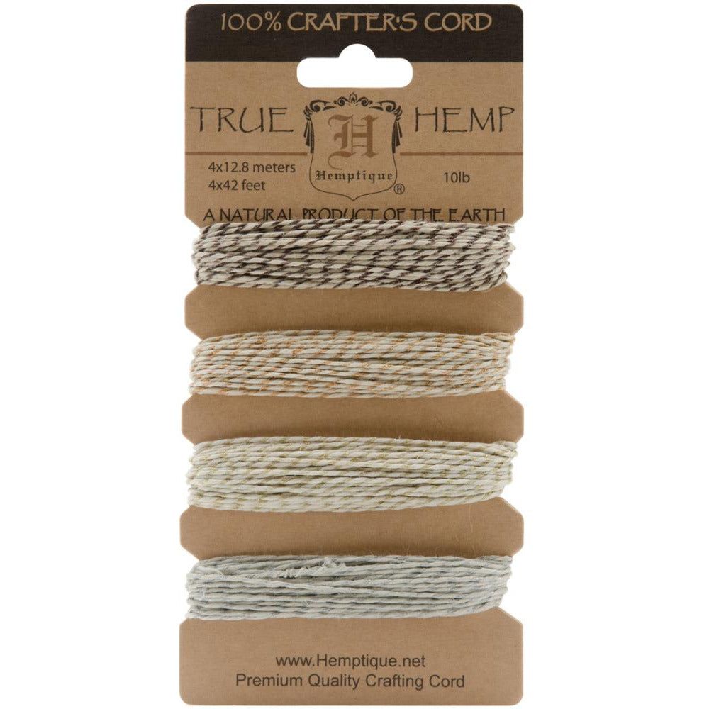 Hemp Cord 10 lb Set of 4 - Metallic Vintage - Honey Bee Stamps