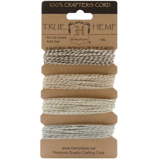 Hemp Cord 10 lb Set of 4 - Metallic Vintage - Honey Bee Stamps