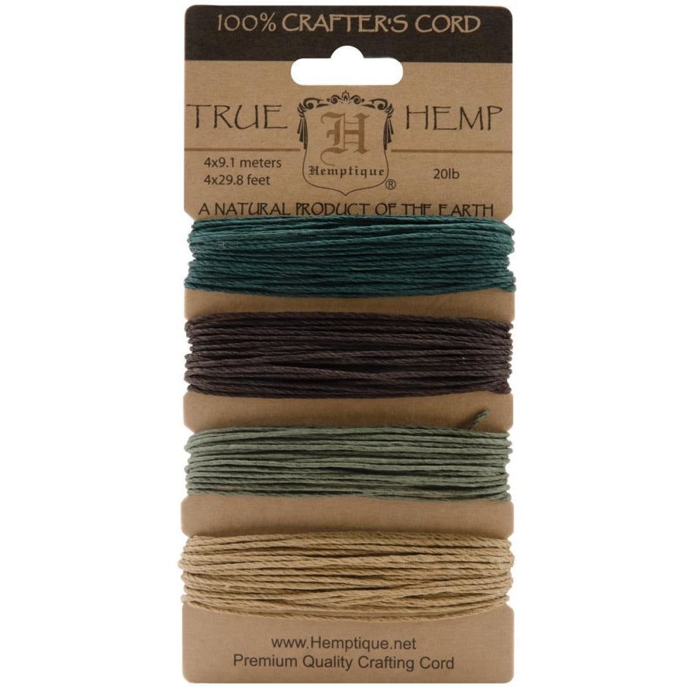 Hemp Cord 20 lb Set of 4 - Camo - Honey Bee Stamps