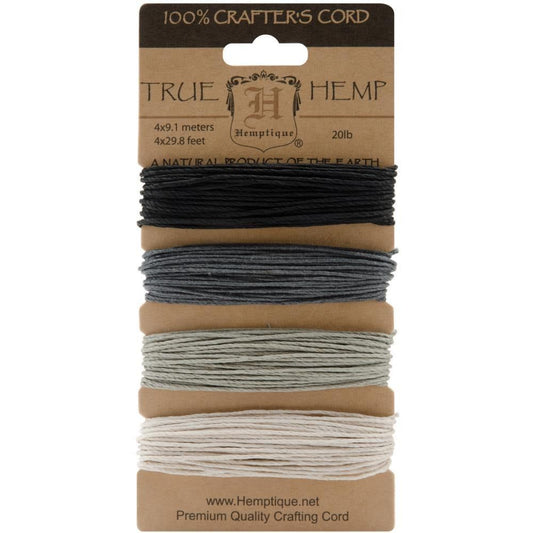 Hemp Cord - Set of 4 Onyx