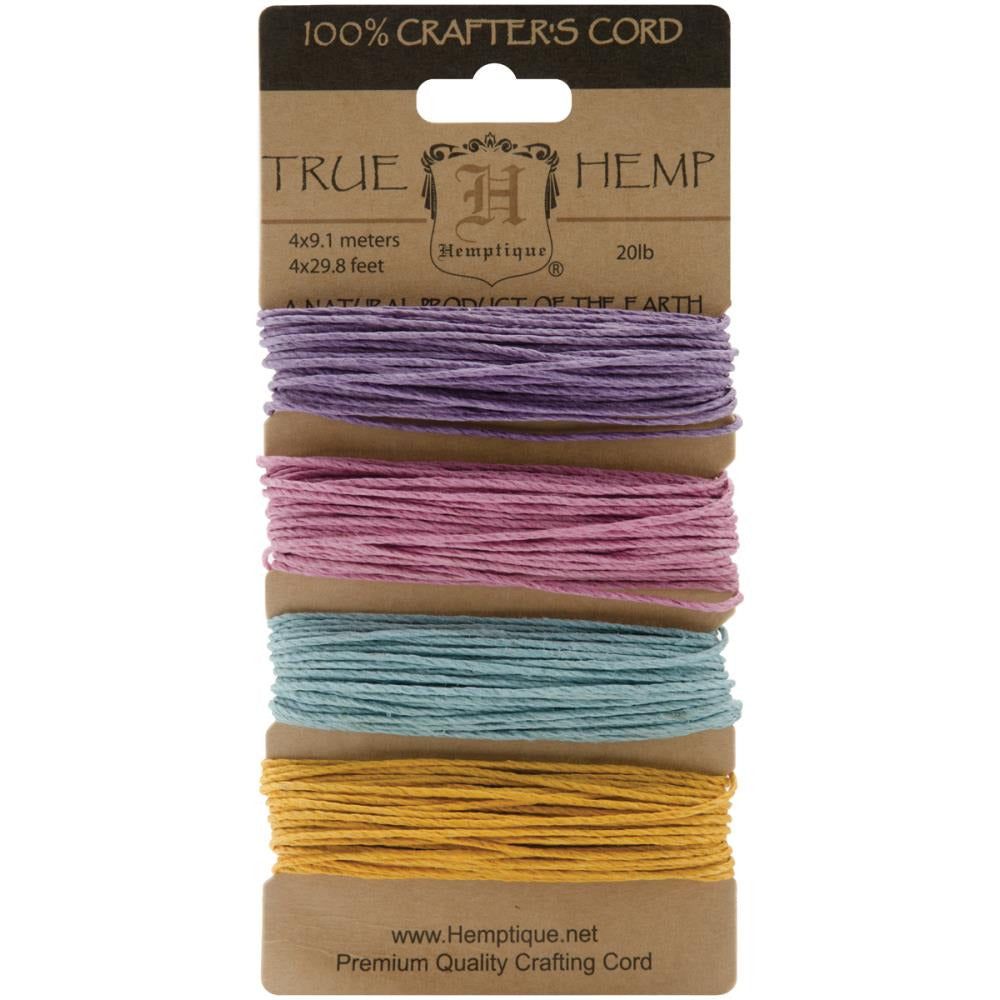 Hemp Cord 20 lb Set of 4 - Pastel - Honey Bee Stamps