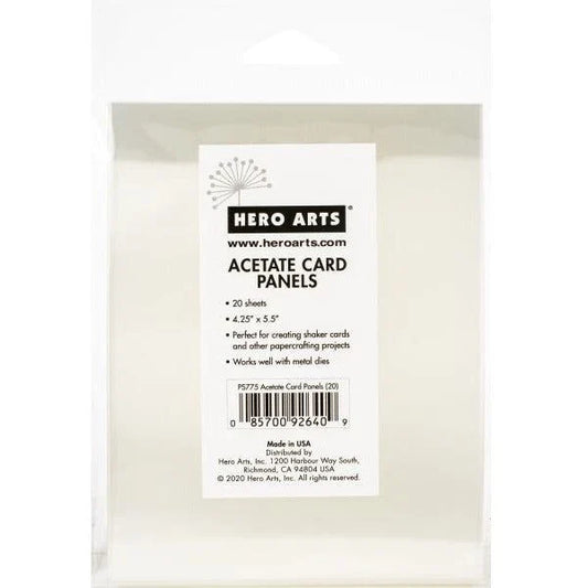 Hero Arts Clear Card Panels 4"X5.5" 20/Pkg - Honey Bee Stamps