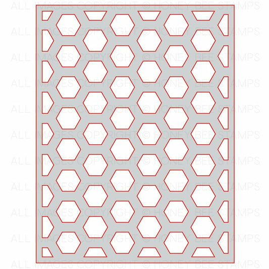 Hexagon Cover Plate Middle | Honey Cuts | Steel Craft Dies