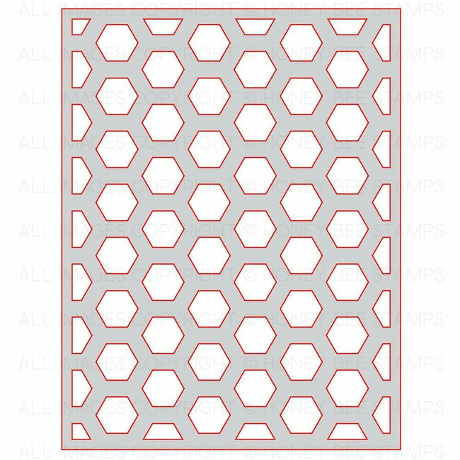 Hexagon Cover Plate Middle | Honey Cuts | Steel Craft Dies