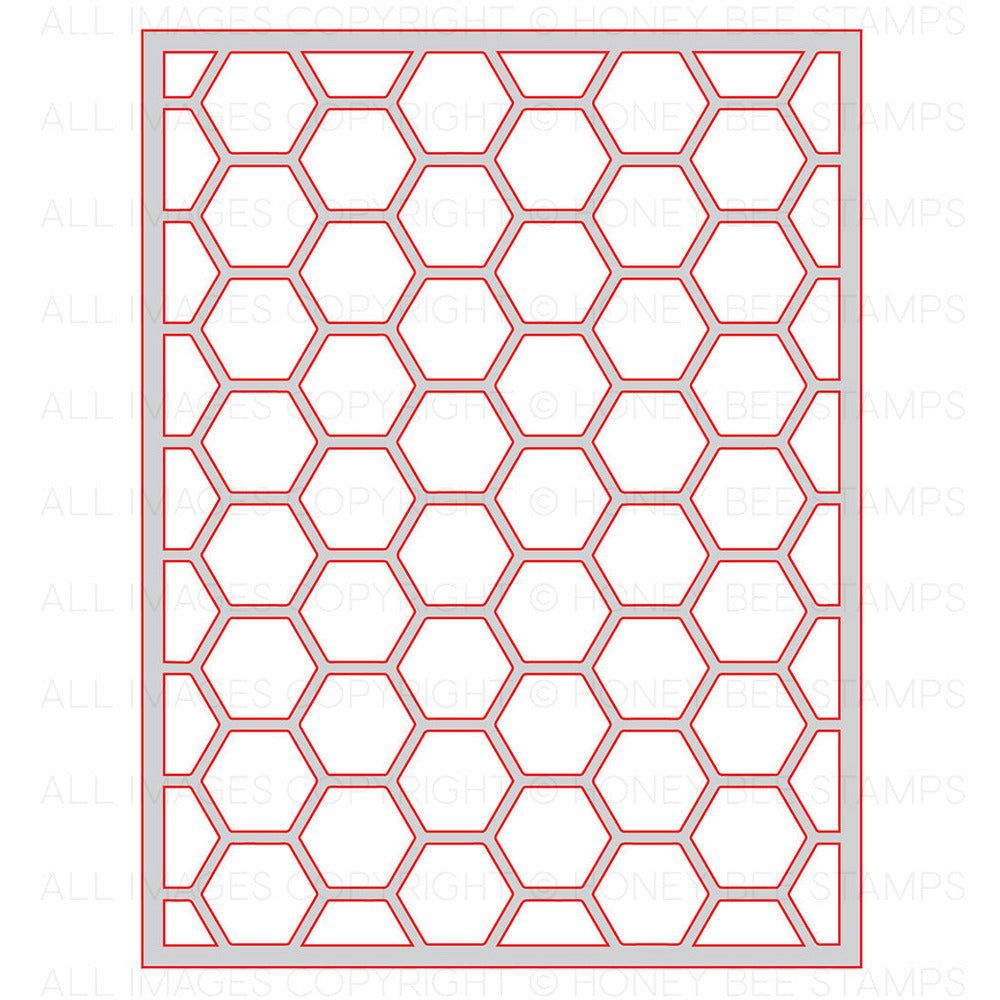 Hexagon Cover Plate Top - Honey Cuts - Honey Bee Stamps