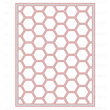 Hexagon Cover Plate Top - Honey Cuts - Honey Bee Stamps